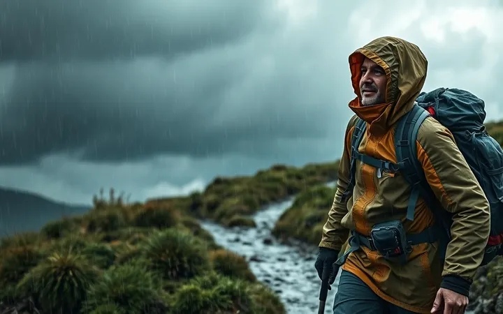 Équipement randonnée pluie et orage : choisir et superposer pour rester au sec