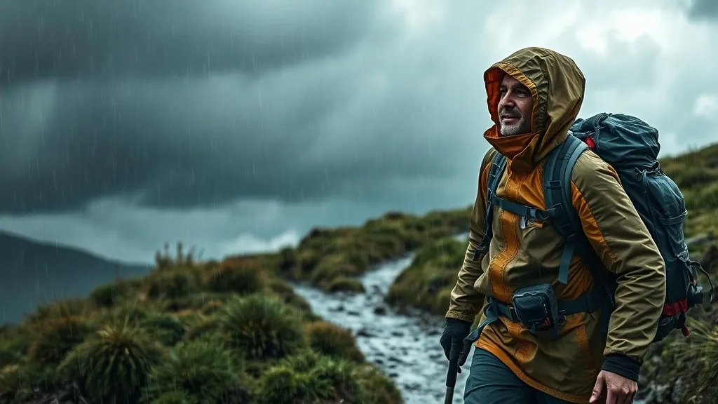 Équipement randonnée pluie et orage : choisir et superposer pour rester au sec