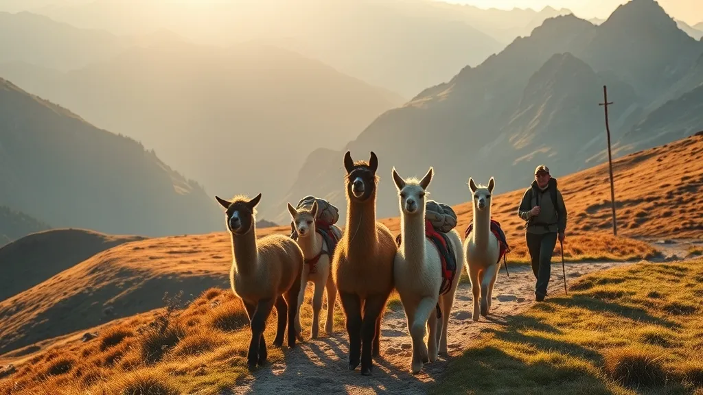 Trek avec alpagas : l'equipement indispensable pour une randonnee eethique et securisee en montagne
