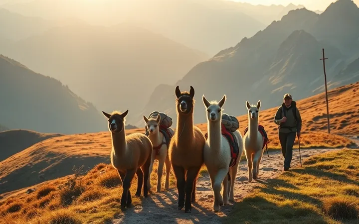 Trek avec alpagas : l'equipement indispensable pour une randonnee eethique et securisee en montagne
