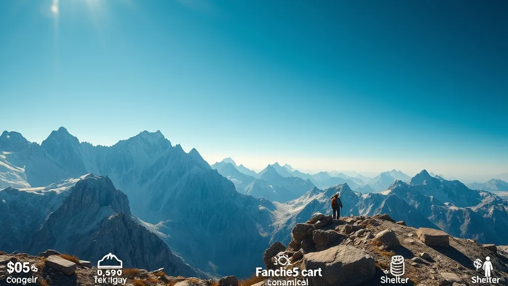 Budget Trek Alpin en Autonomie : Combien Coûte Vraiment une Semaine en Montagne (Estimation 2026)
